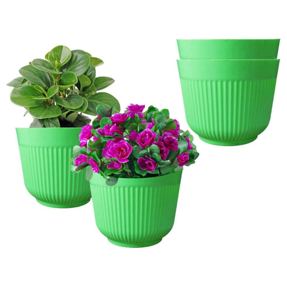 Colorful Plastic Planters Image