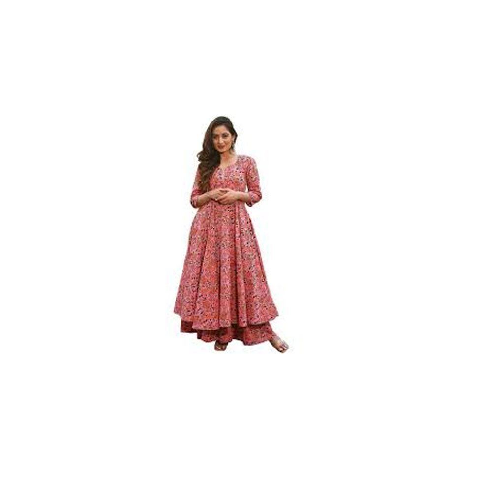 Cotton Printed Anarkali Kurti Image