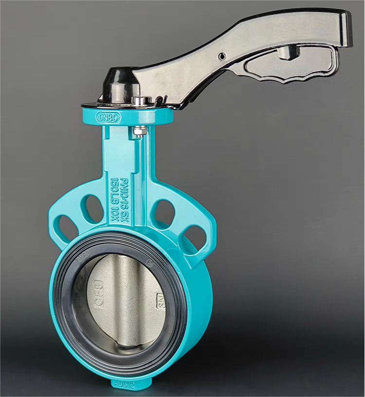 Manual aluminum alloy butterfly valve Image