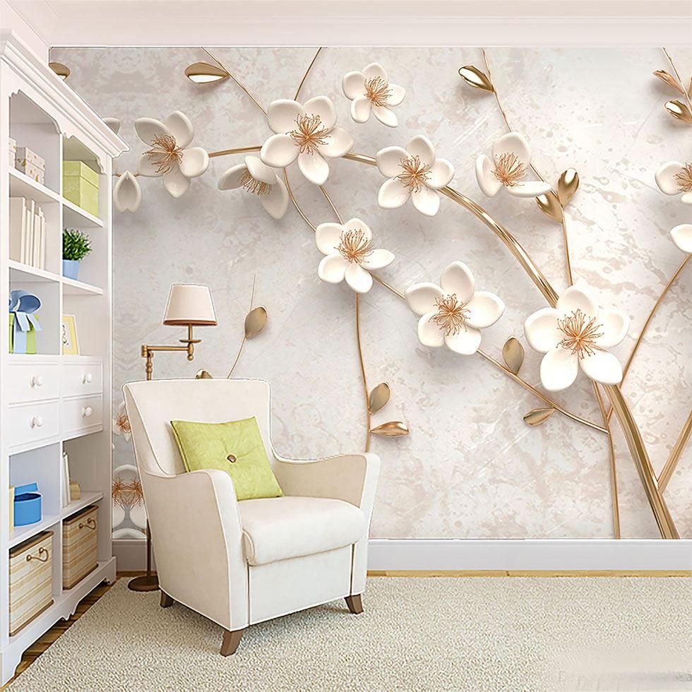 Decorative Living Room Wallpaper Image