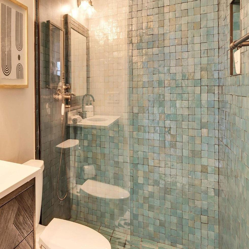 Designer Cement Mosaic Wall Tiles Image