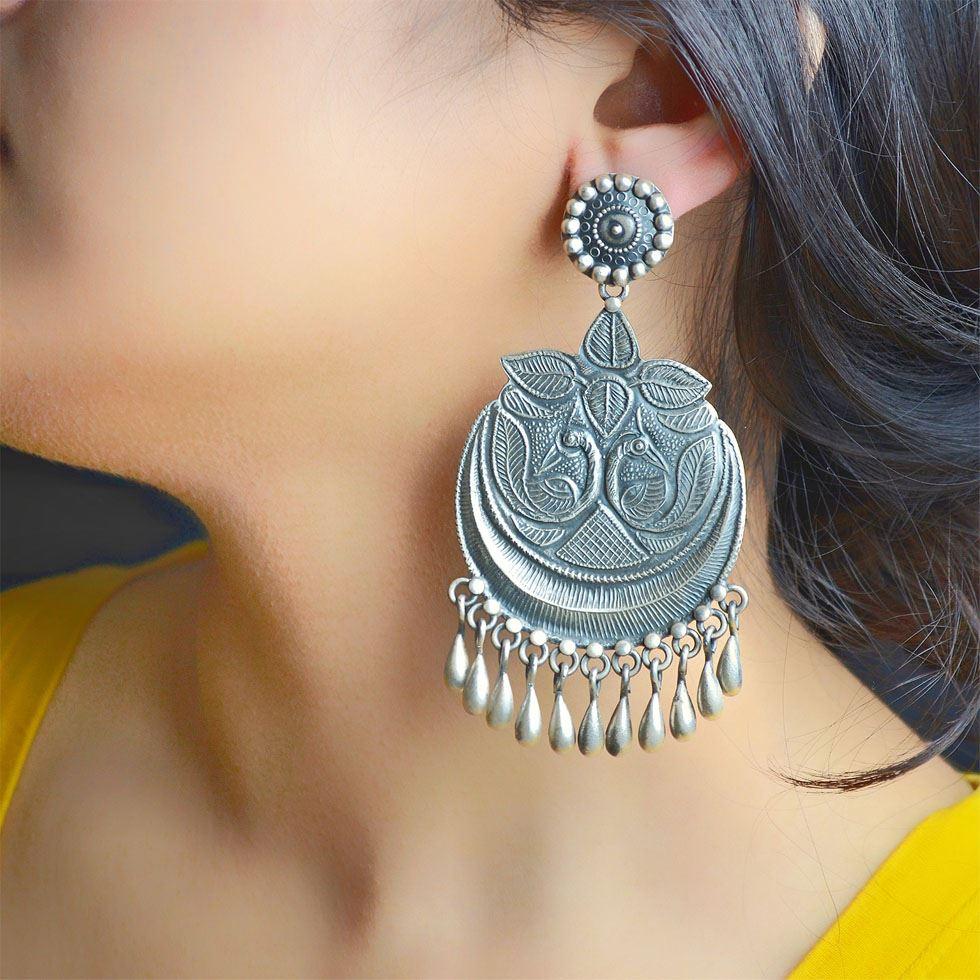 Designer Silver Earing Image