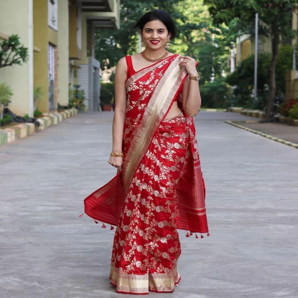 Embroidered Banarasi Sarees Image