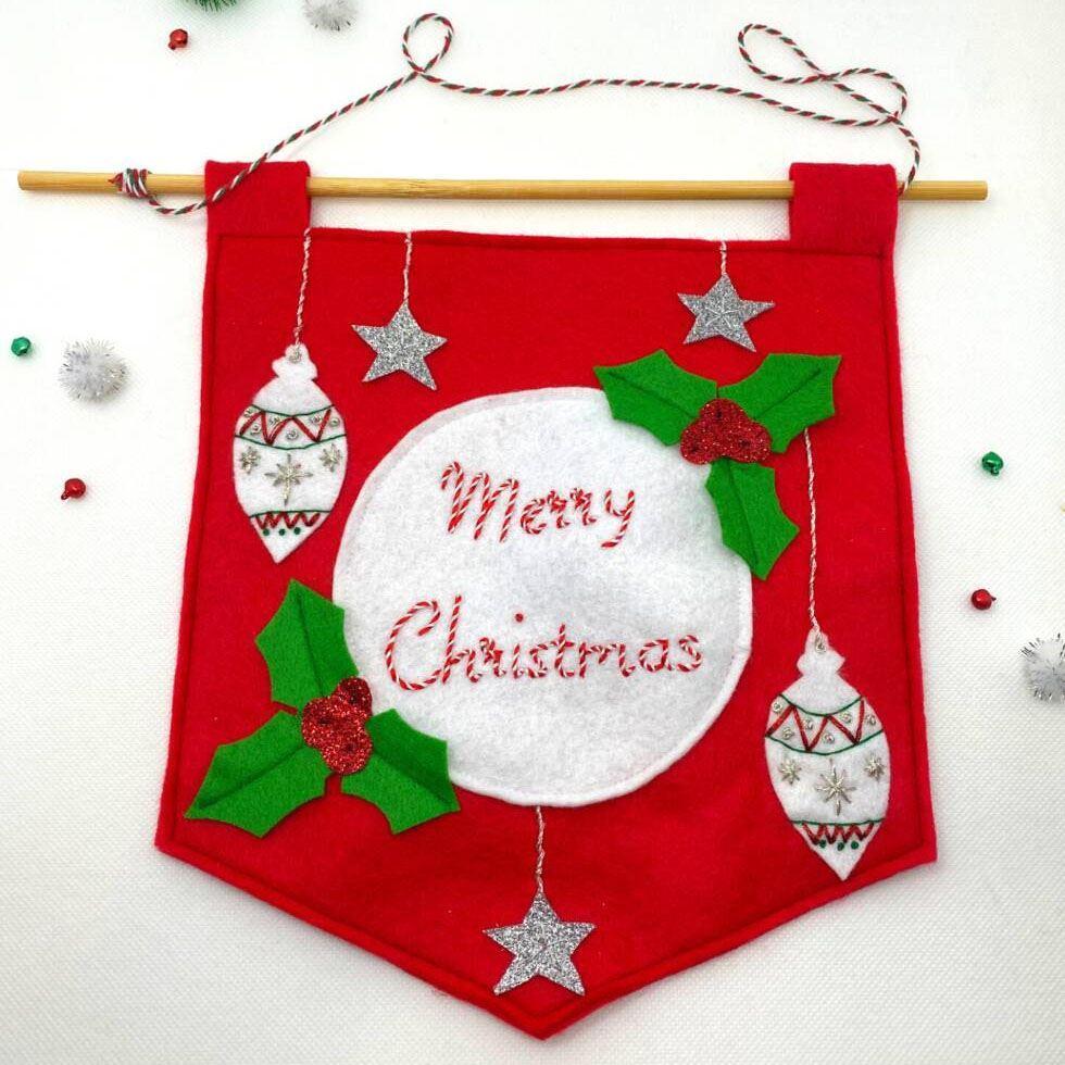 Embroidery Christmas Hanging Image