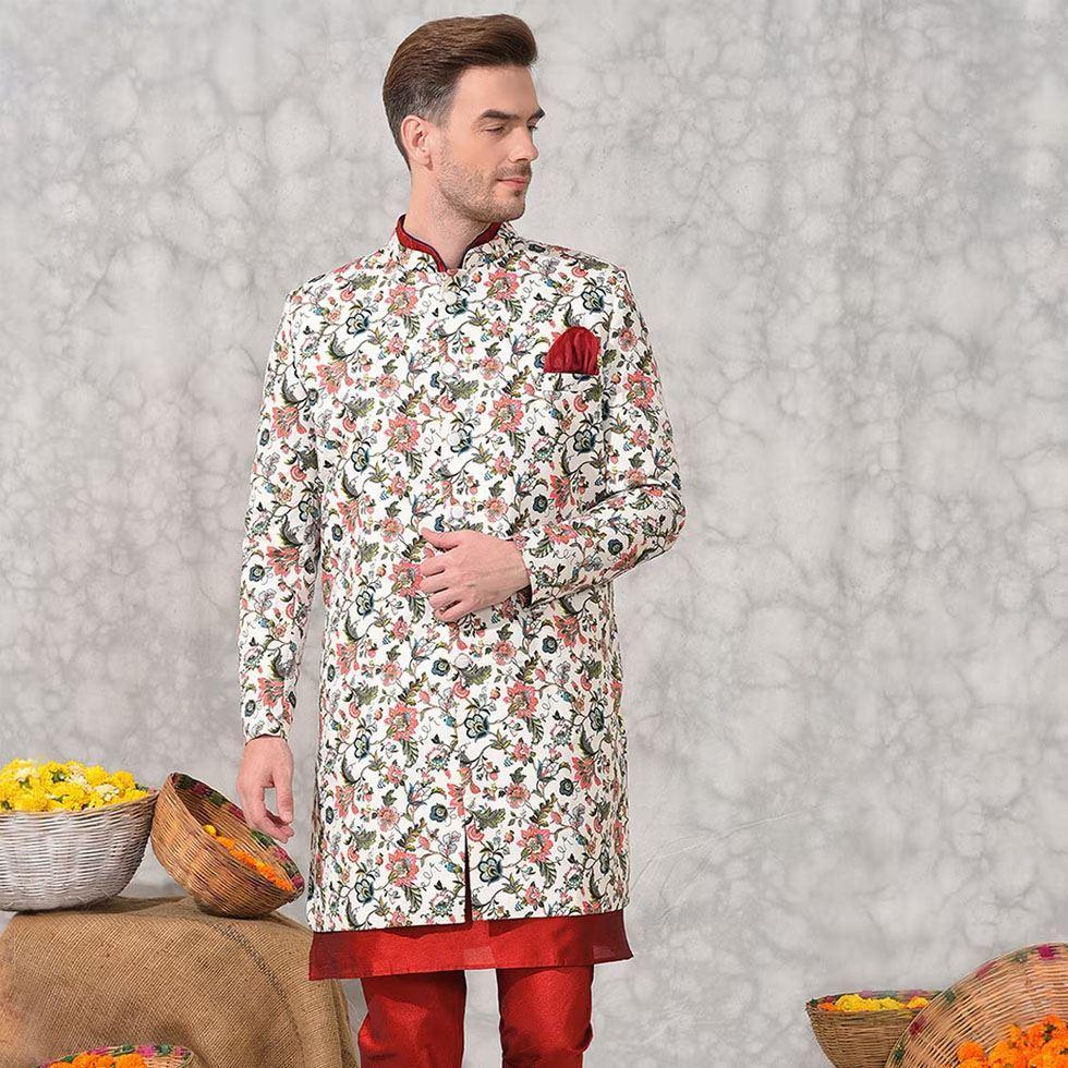 Ethnic Floral Sherwani Image