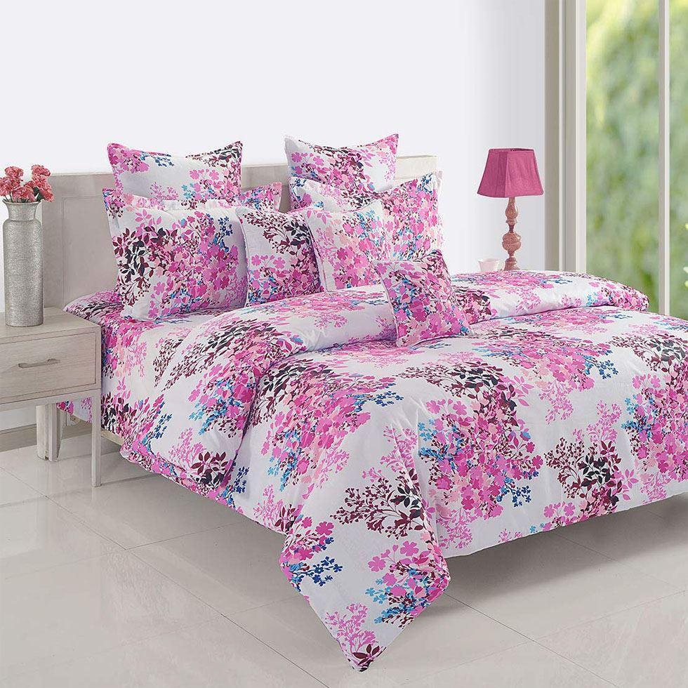 Floral Print Single BedSheet Image