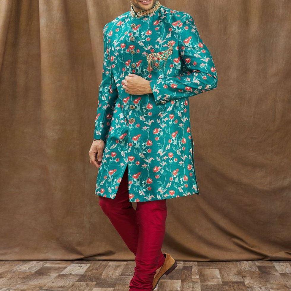 Floral Printed Sherwani Image