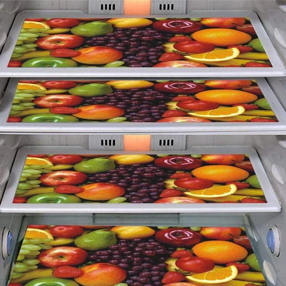 Fridge Fruit Print Mats Image