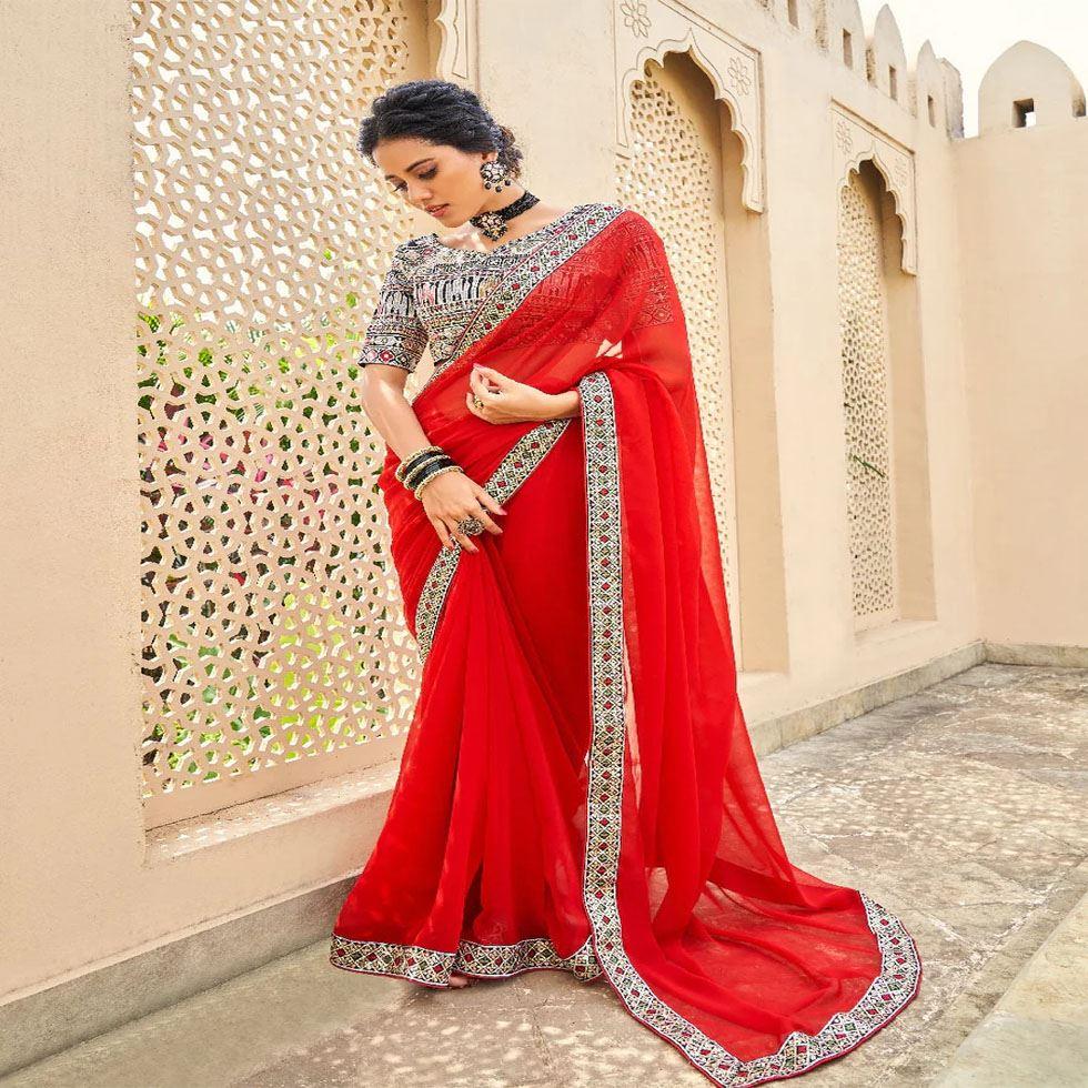 Georgette Ladies Sarees Image