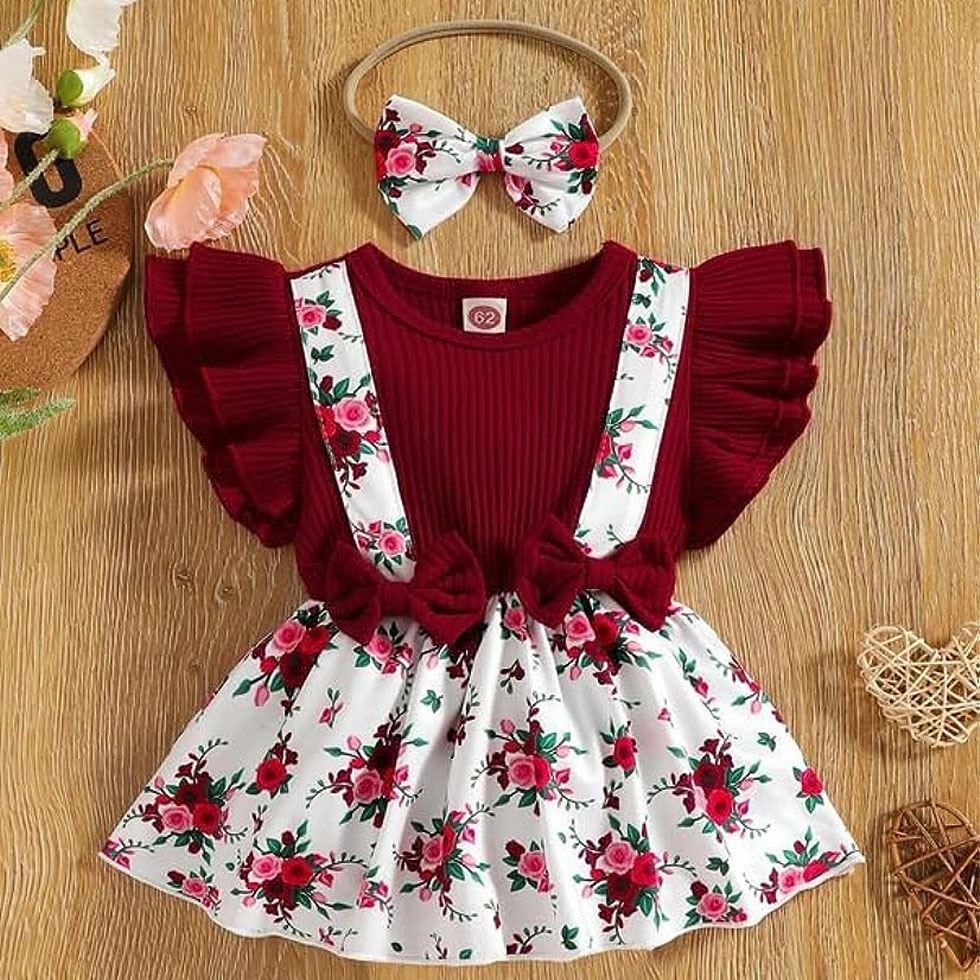 Girl Printed Baby Frock Image