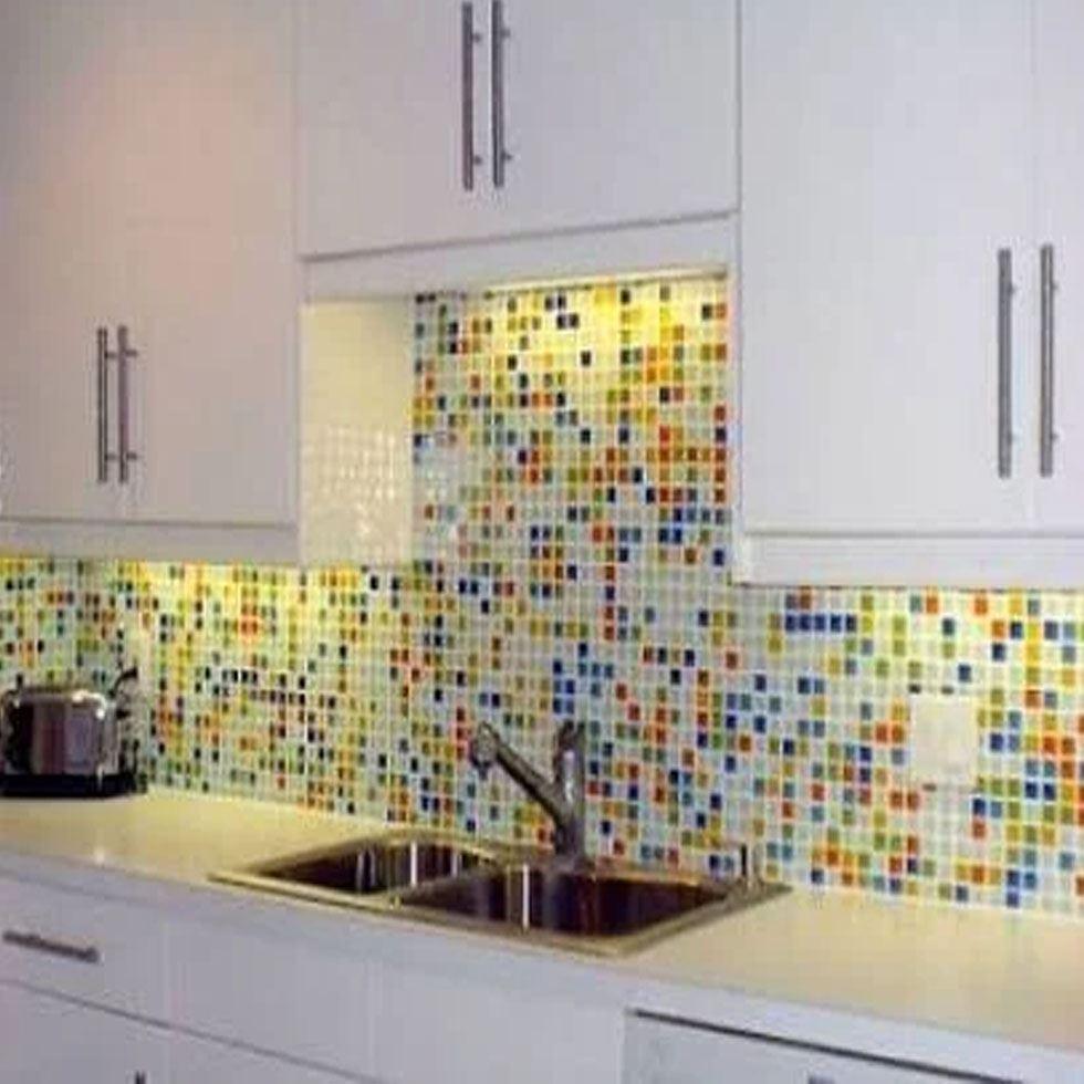 Glass Kitchen Mosaic Tiles Image