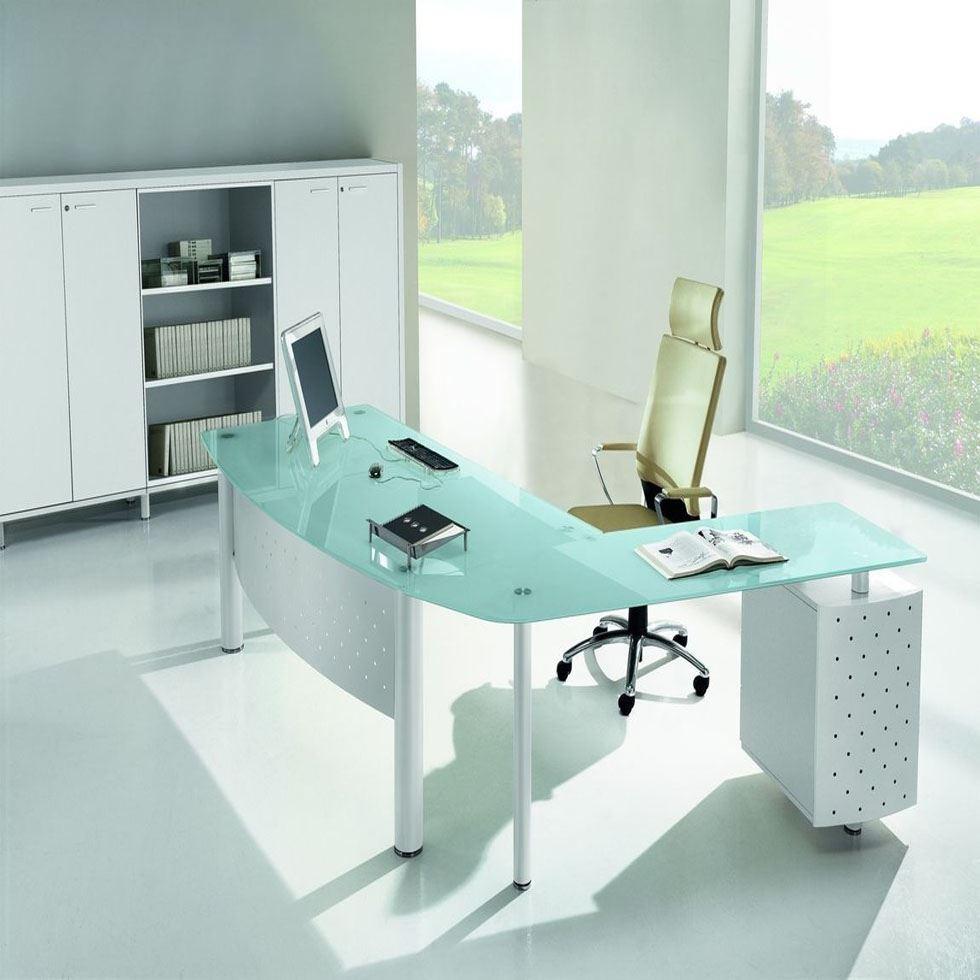 Glass Office Workstation Image