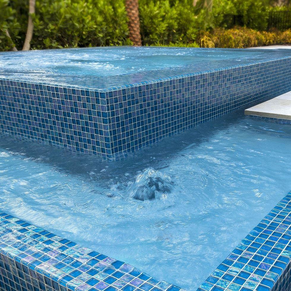 Glass Swimming Pool Tiles Image