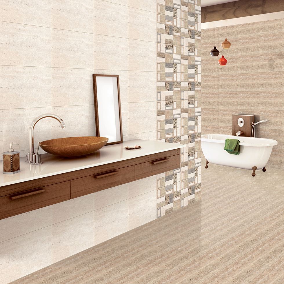 Glossy Ceramic Bathroom Tiles Image