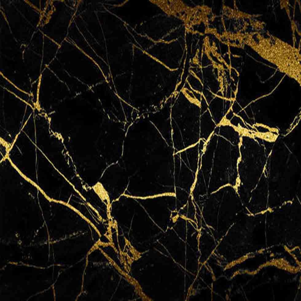 Offering Rich Gold Black Marble Kitchen Countertops Image