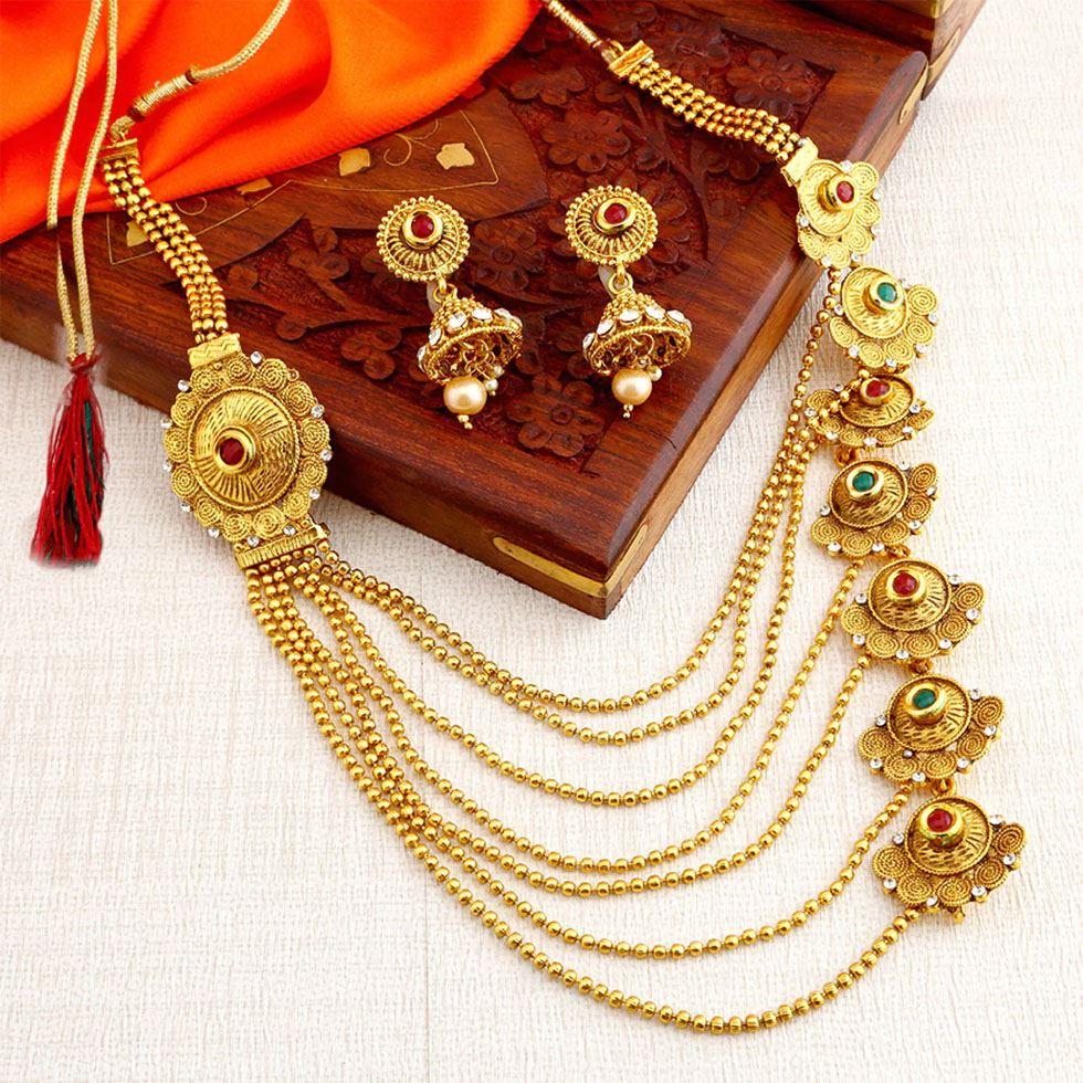 Gold Plated Necklace Set Image