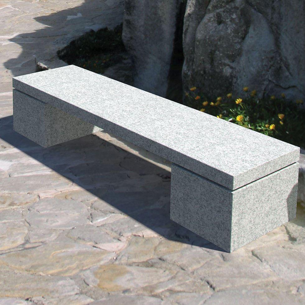 Granite Armrest Bench Image