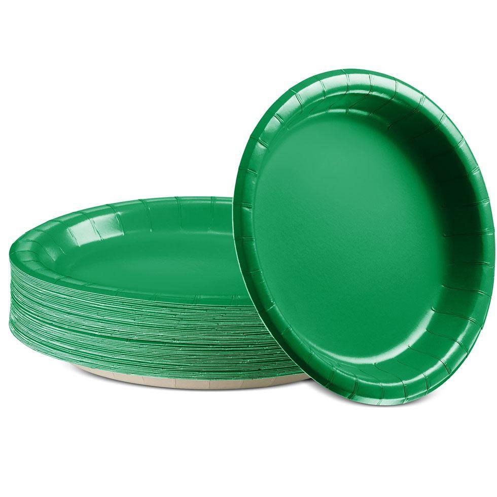 Green Paper Plates Image