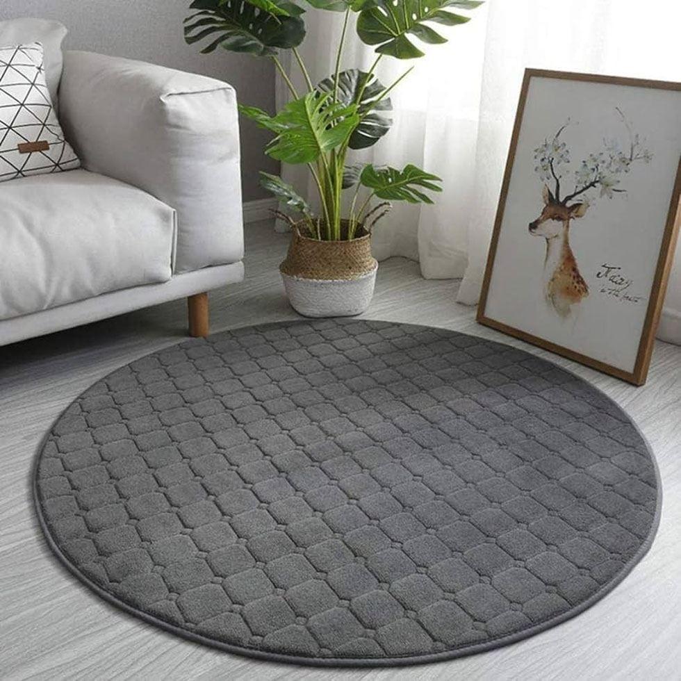 Grey Round Rugs Image