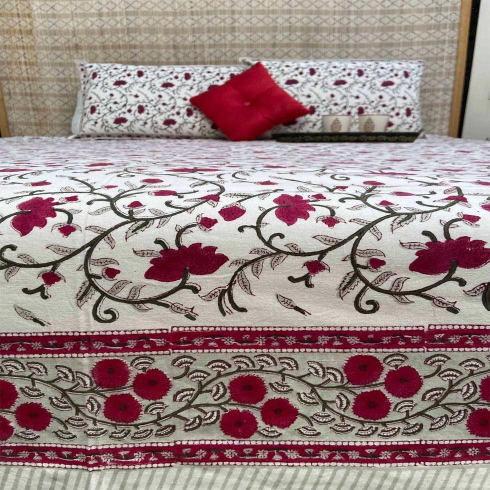 Hand Block BedSheet Image