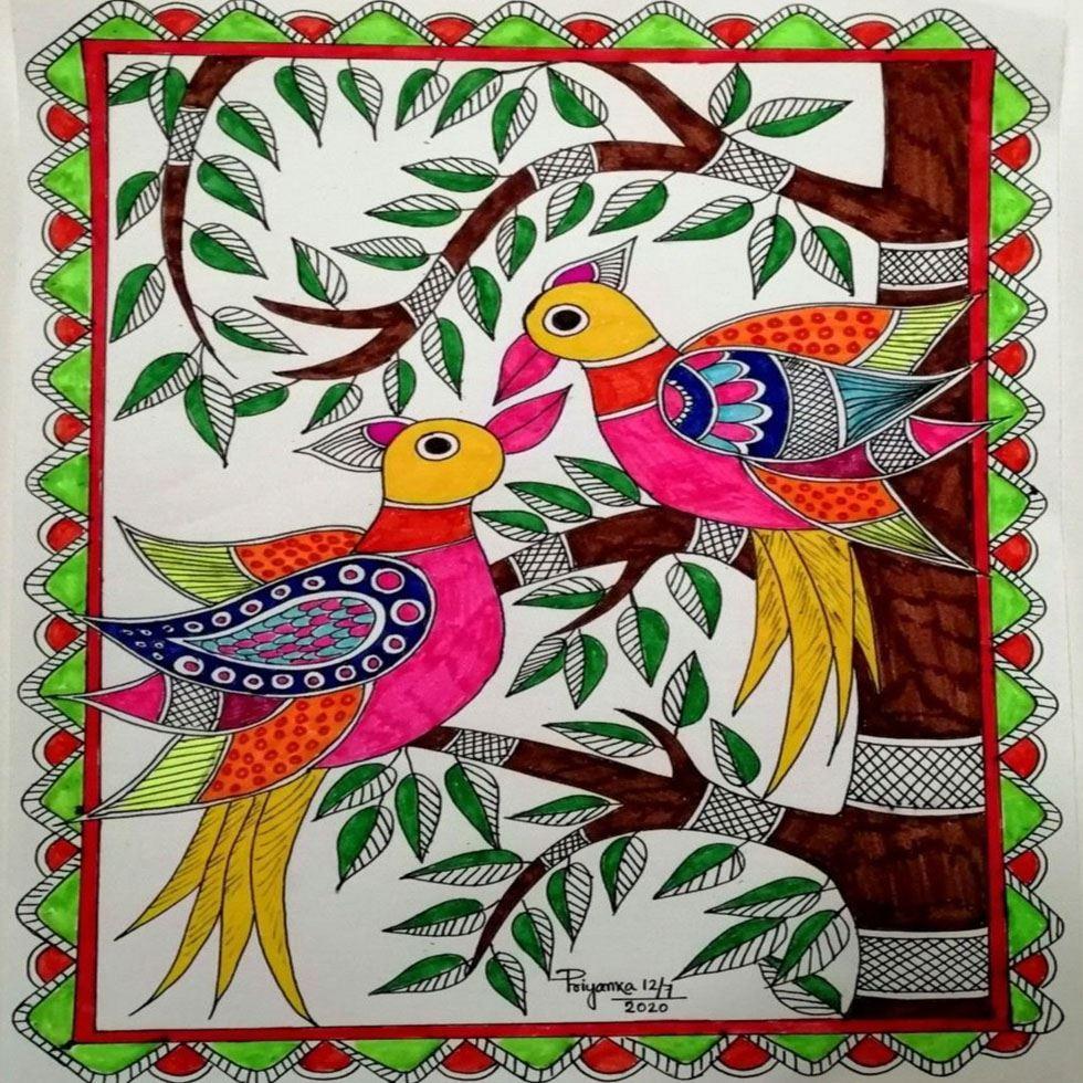 Handmade Madhubani Paintings Image