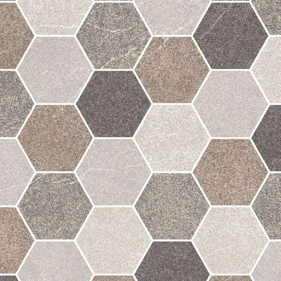 Hexagonal Floor Tiles Image