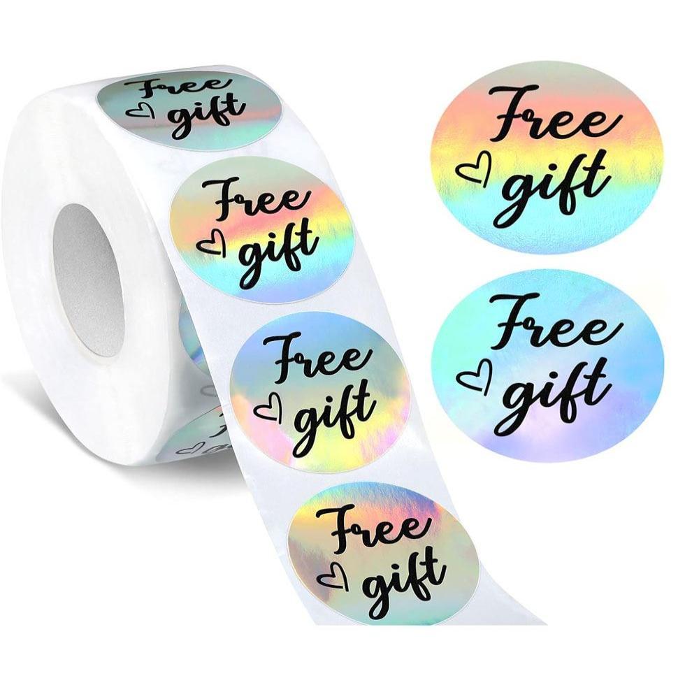 Hologram Round Perfume Stickers Image