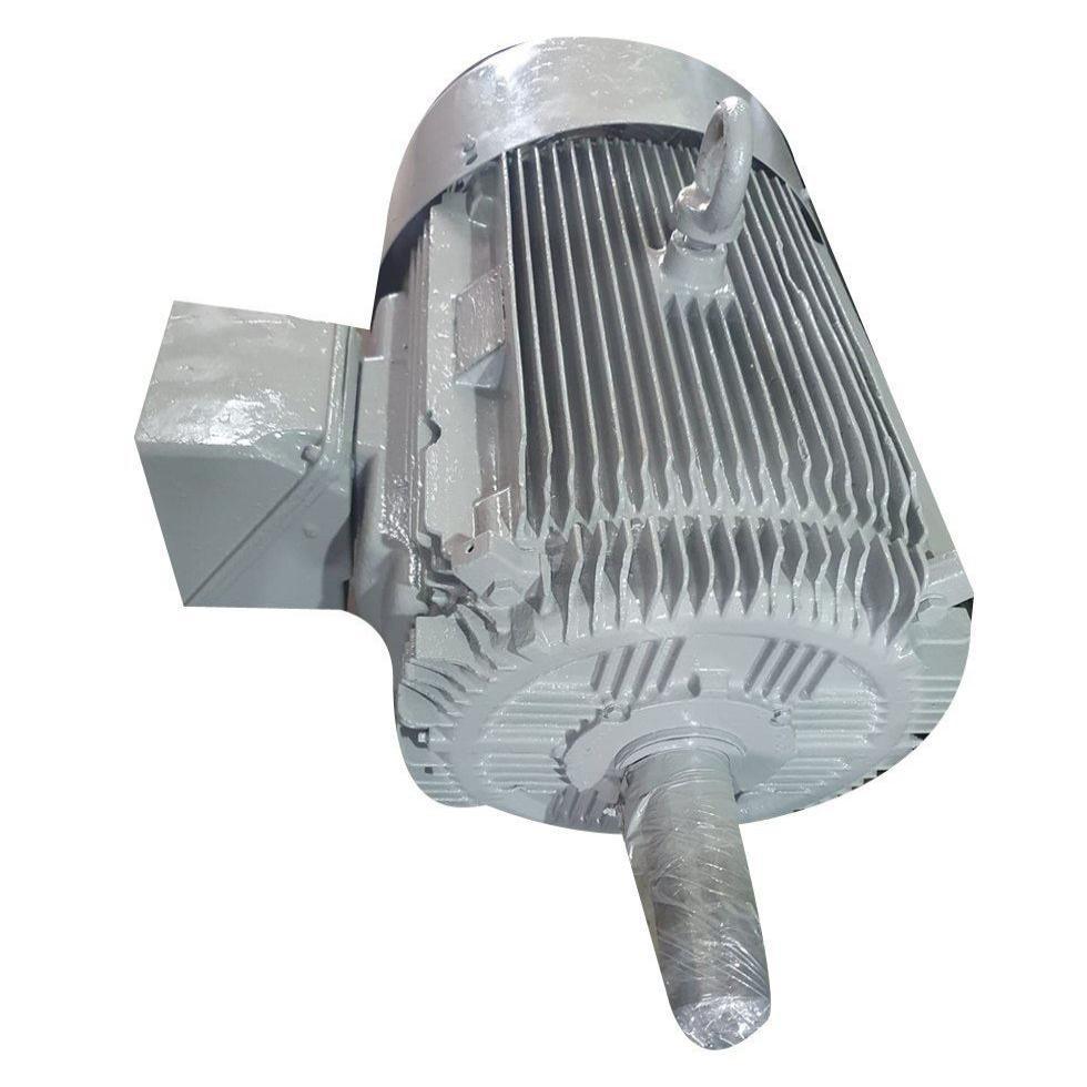 Industrial Silver Electric Motor Image