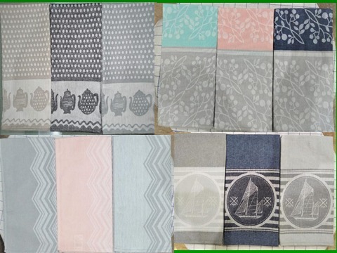 100% Cotton Yarn Dyed Jacquard Kitchen Towels Image