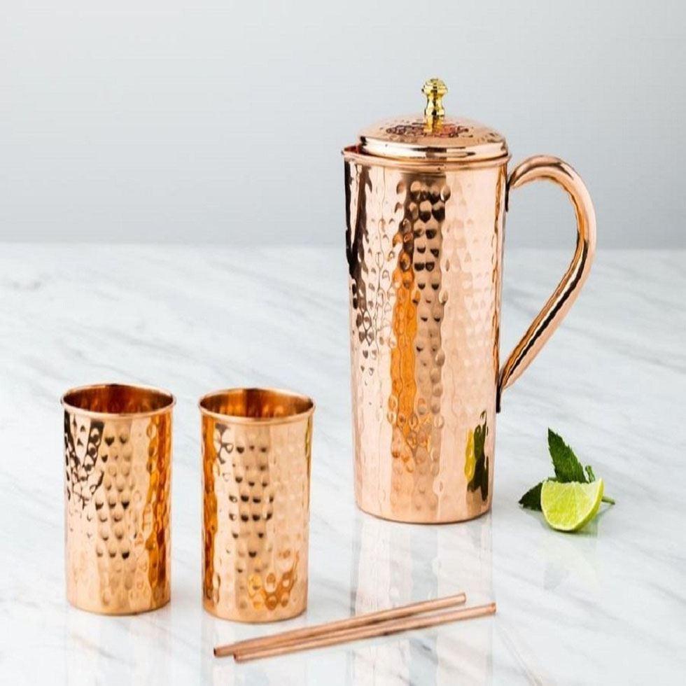 Jug Hammered Set Image