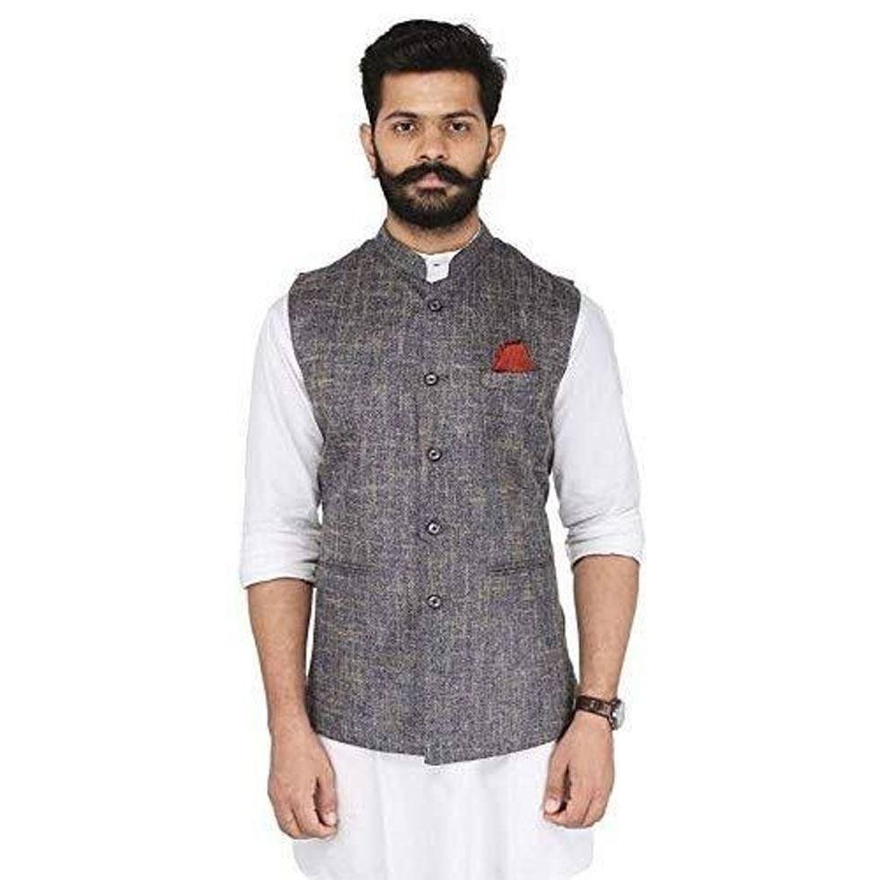 Jute Nehru Jacket Image