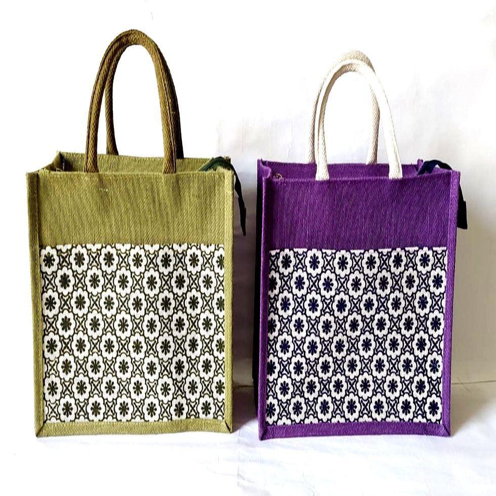 Jute Printed Handbag Image