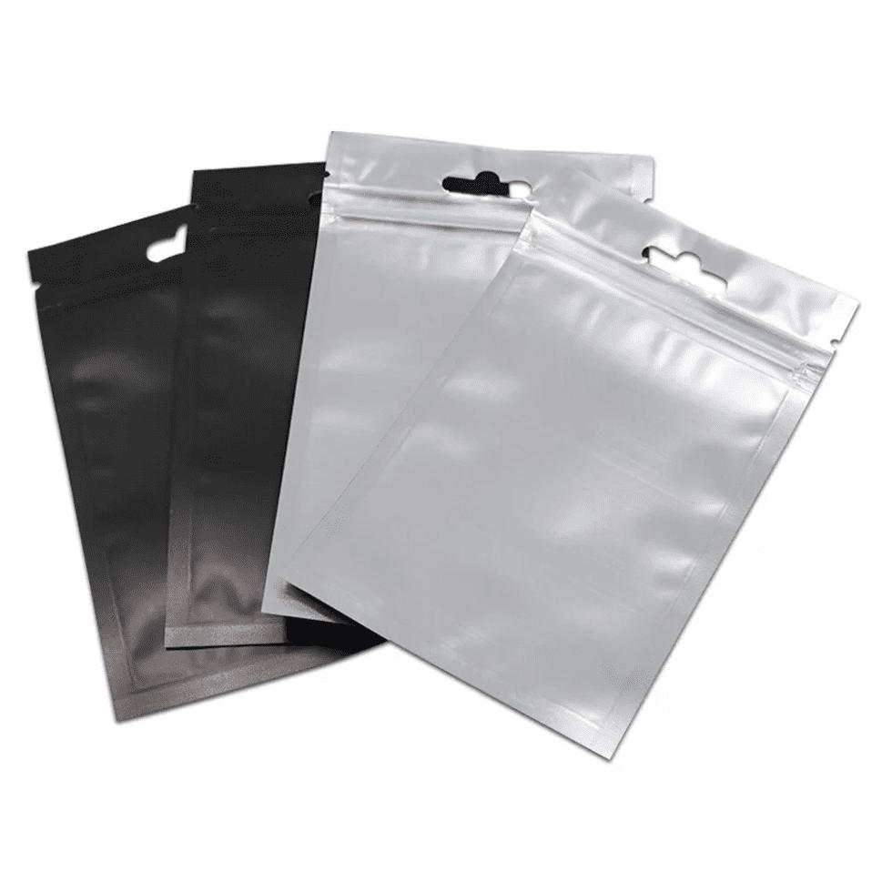 Sliver, Black Sun Poly's Laminated Jackets Zipper Bags Image