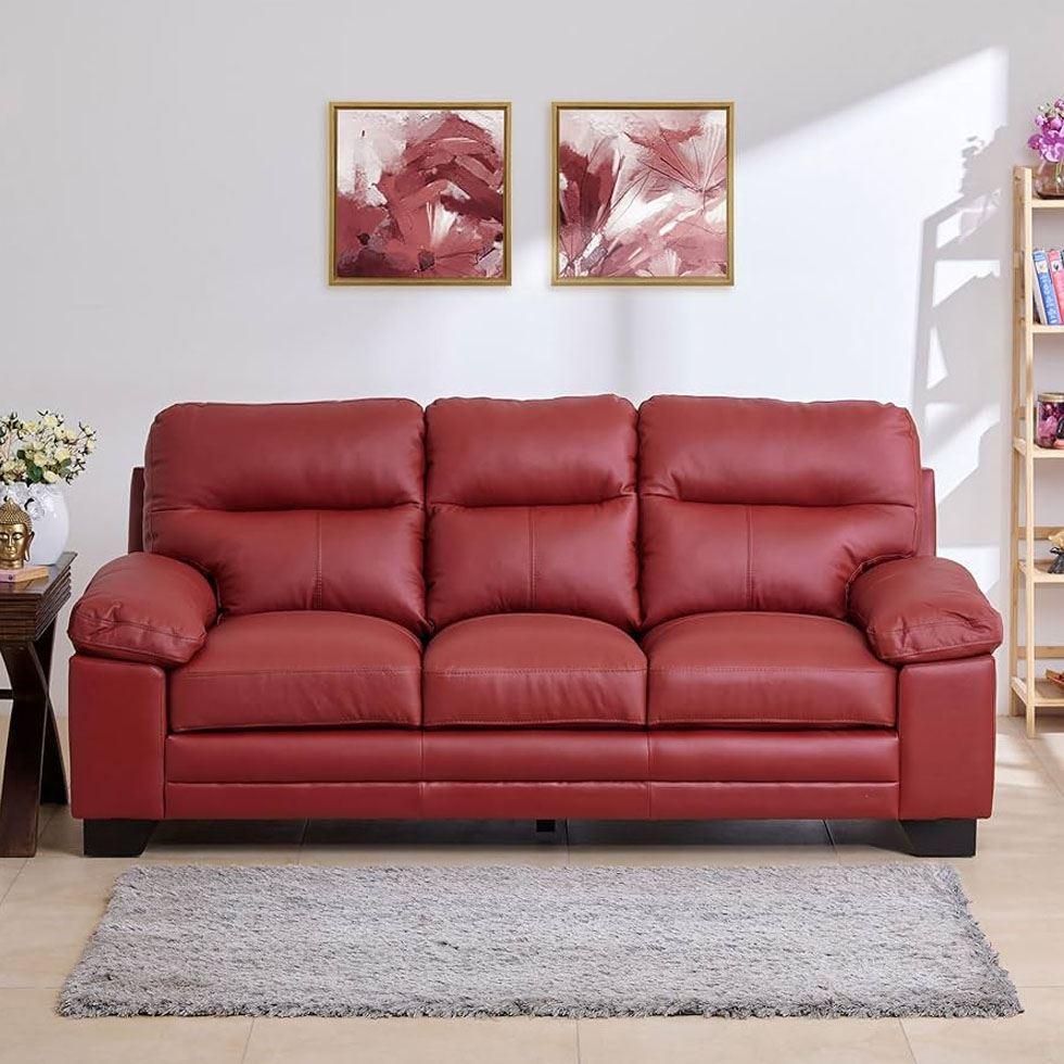 Leather 3 Seater Sofa Image