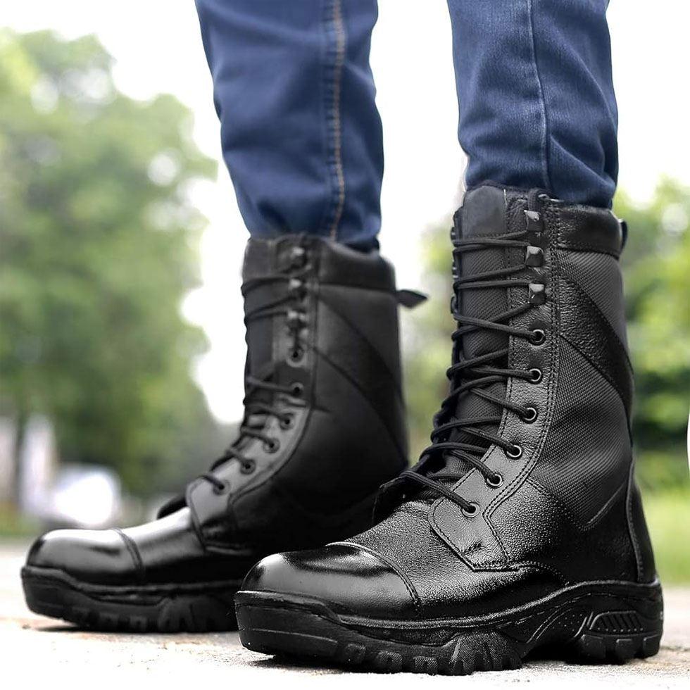 Leather Military Shoes Image