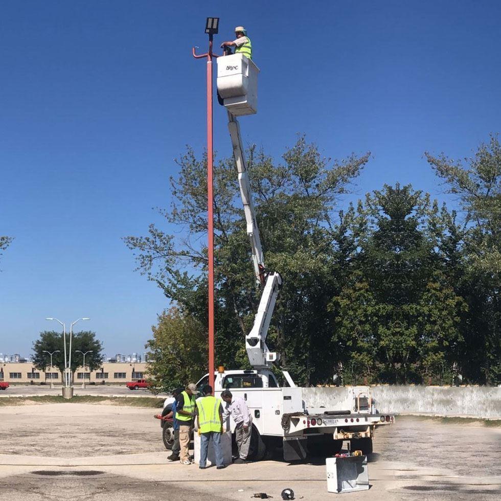 Lighting Pole Erection Image