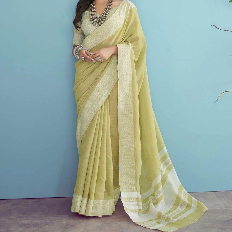 Linen Wear Saree Image