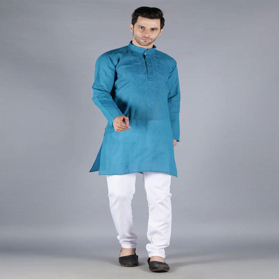 Mens Chikan Kurta Image