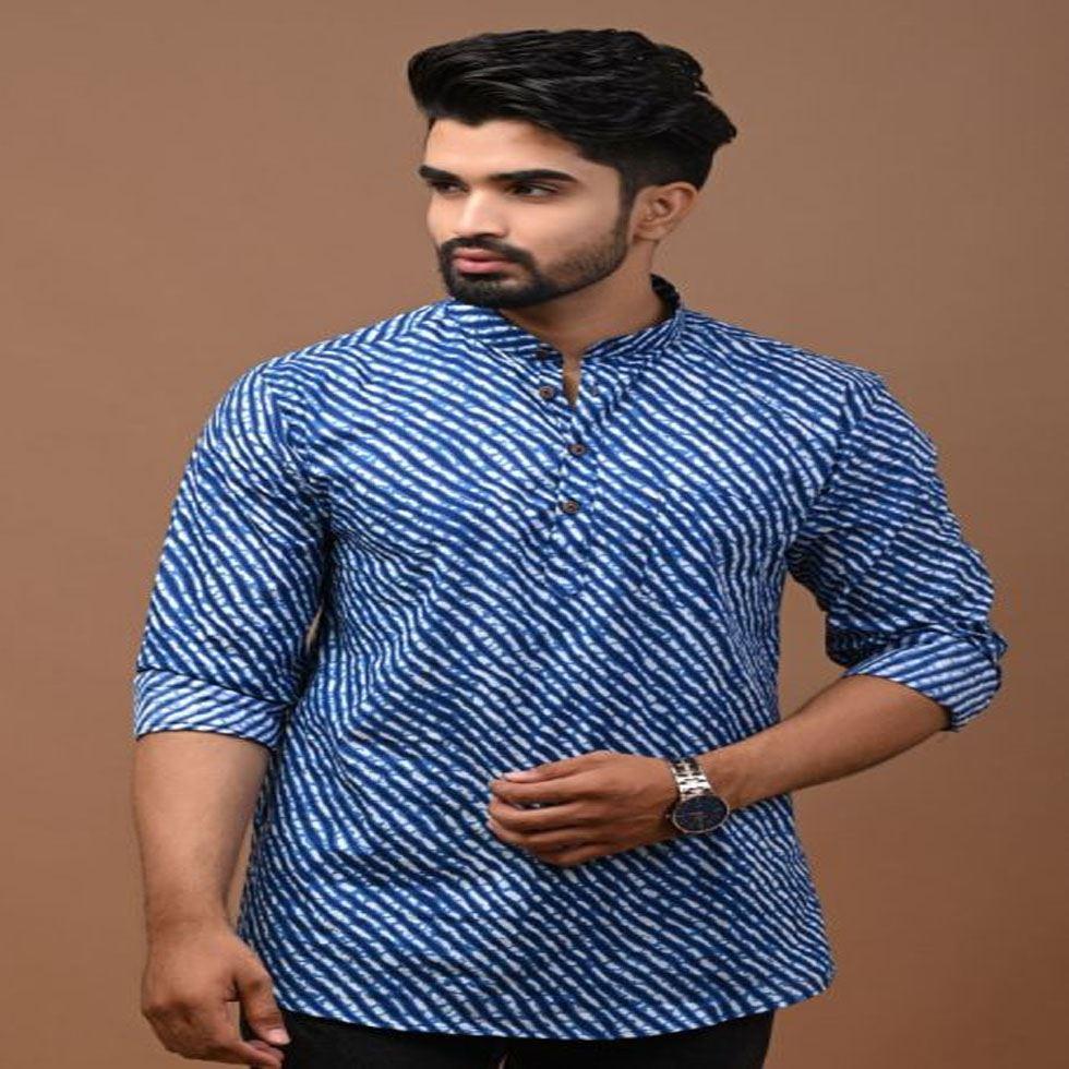 Mens Sleeve Short Kurta Image