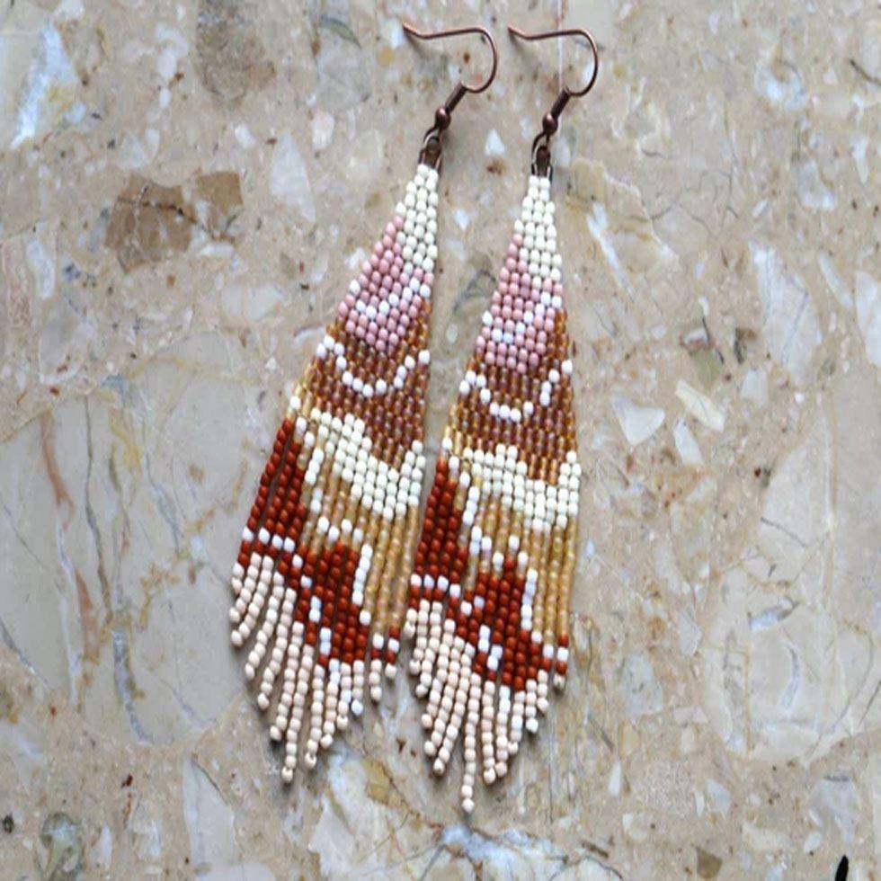 Modern Beaded Earrings Image