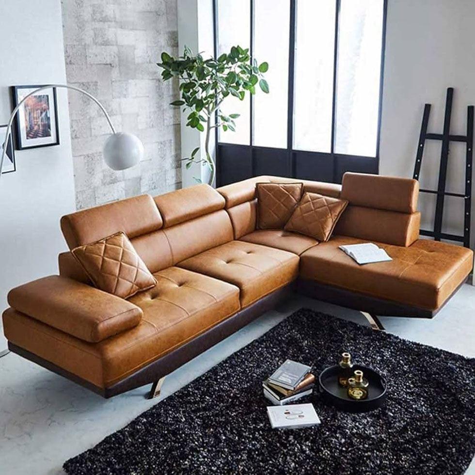 Modern Leather Sofa Set Image