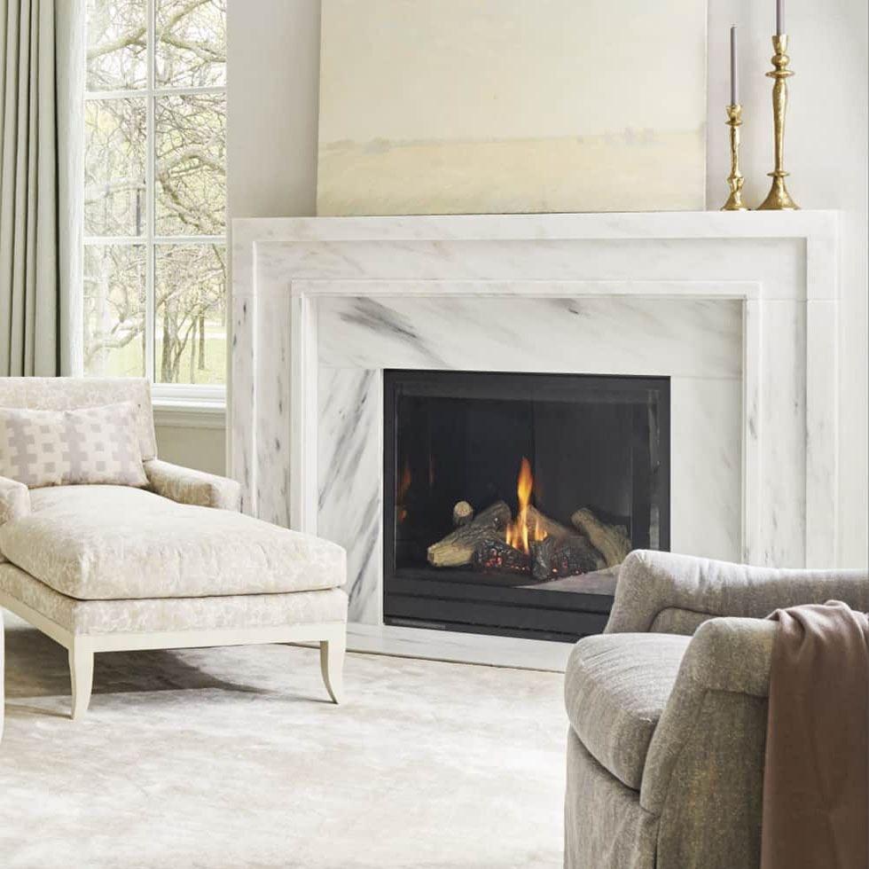 Modern Marble Fireplace Image