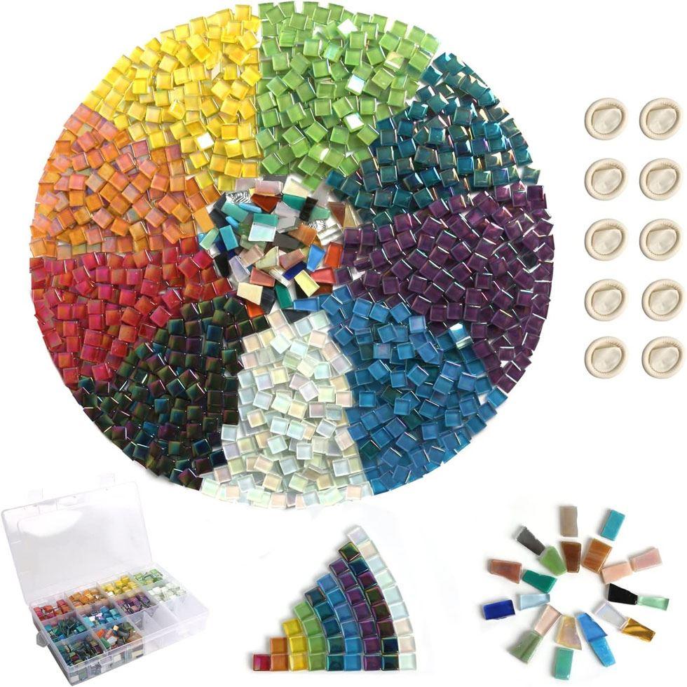 Multicolor Dot Tiles Image