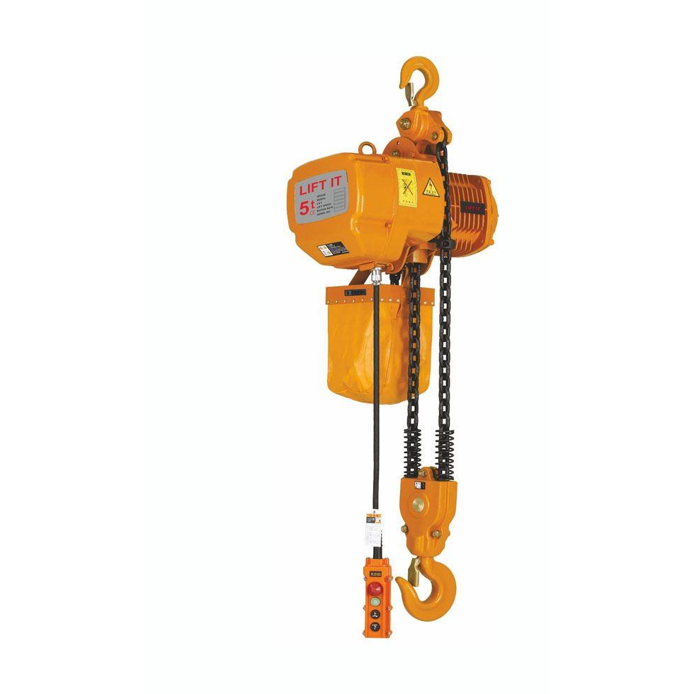 Orange Electric Chain Hoist Image