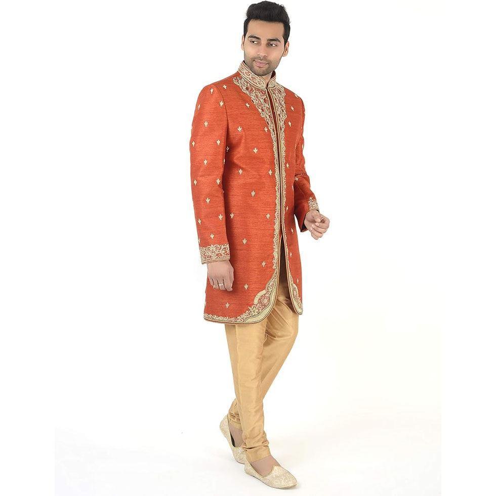 Orange Indowestern Sherwani Image