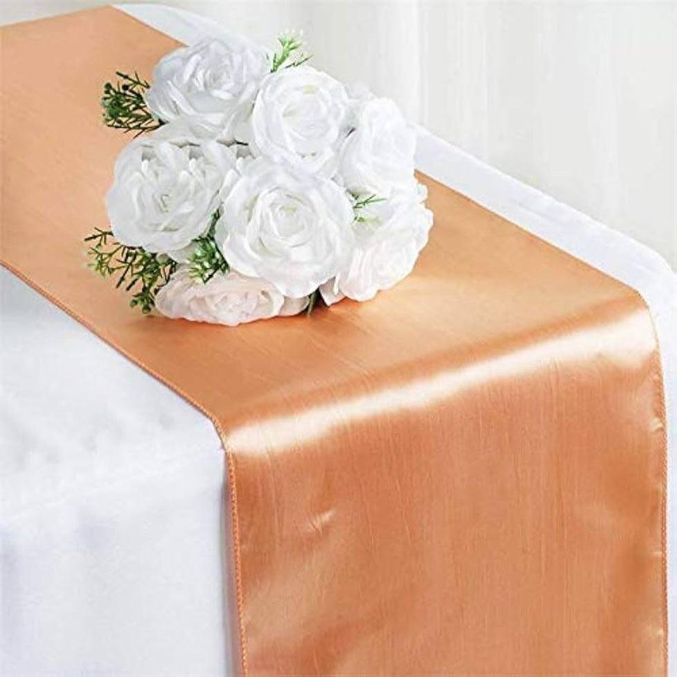 Orange Silk Table Cover Image