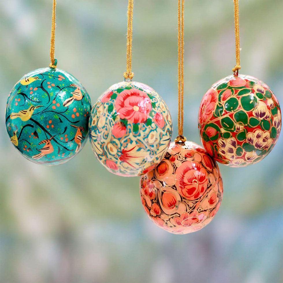 Paper Mache Xmas Ornaments Image