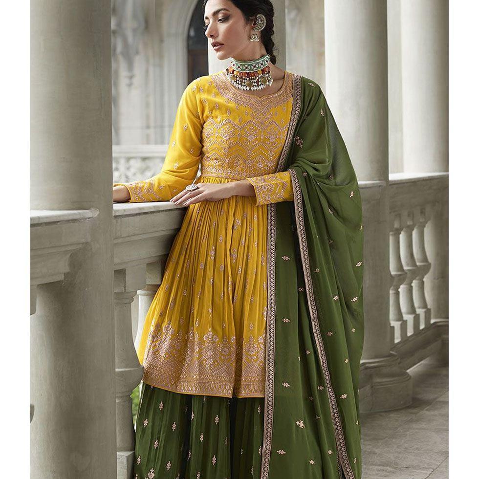 Party Wear Sharara Suit Image