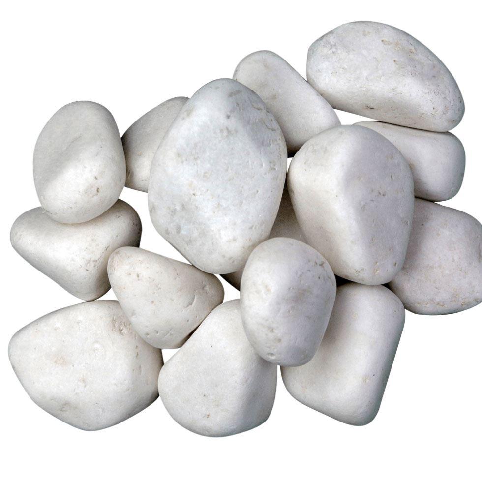 Pebbles White Stone Image