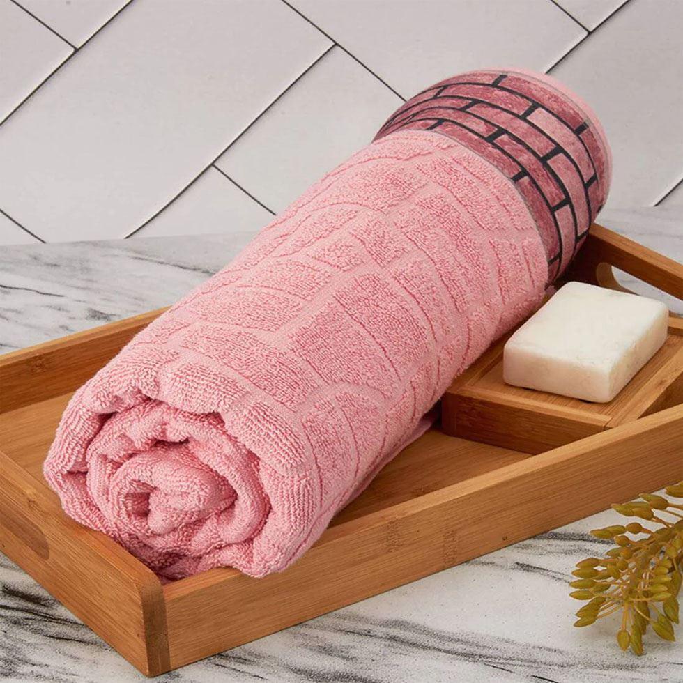 Pink Cotton Towel Image